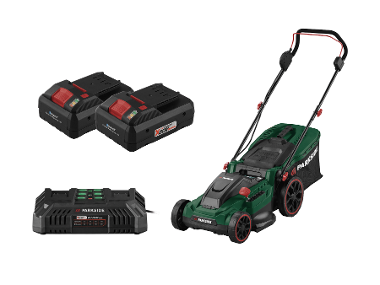 PARKSIDE® Aku sekačka na trávu PARM 41 A1, 2x Smart 4 Ah