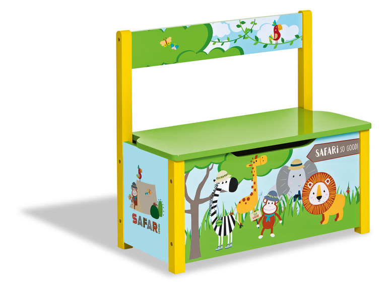  Zobrazit na celou obrazovku LIVARNO home Dětský stůl s lavicí a 2 židličkami Safari - Obrázek 2