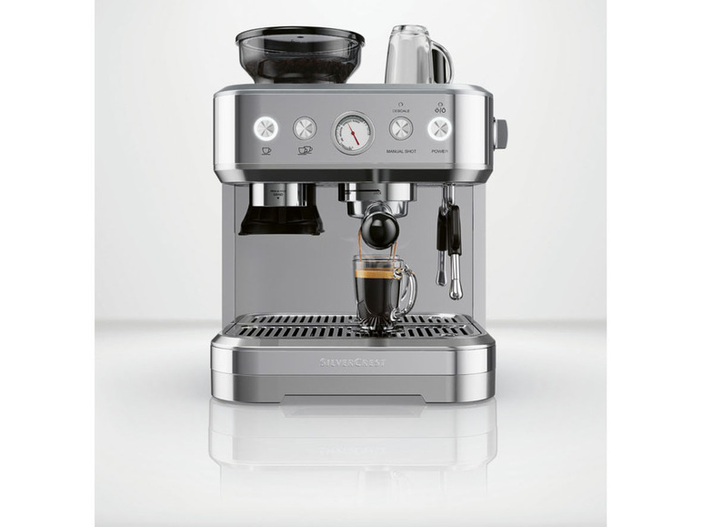  Zobrazit na celou obrazovku SILVERCREST® KITCHEN TOOLS Profesionální espresso kávovar s integrovaným mlýnkem SSMP 1770 A2 - Obrázek 5