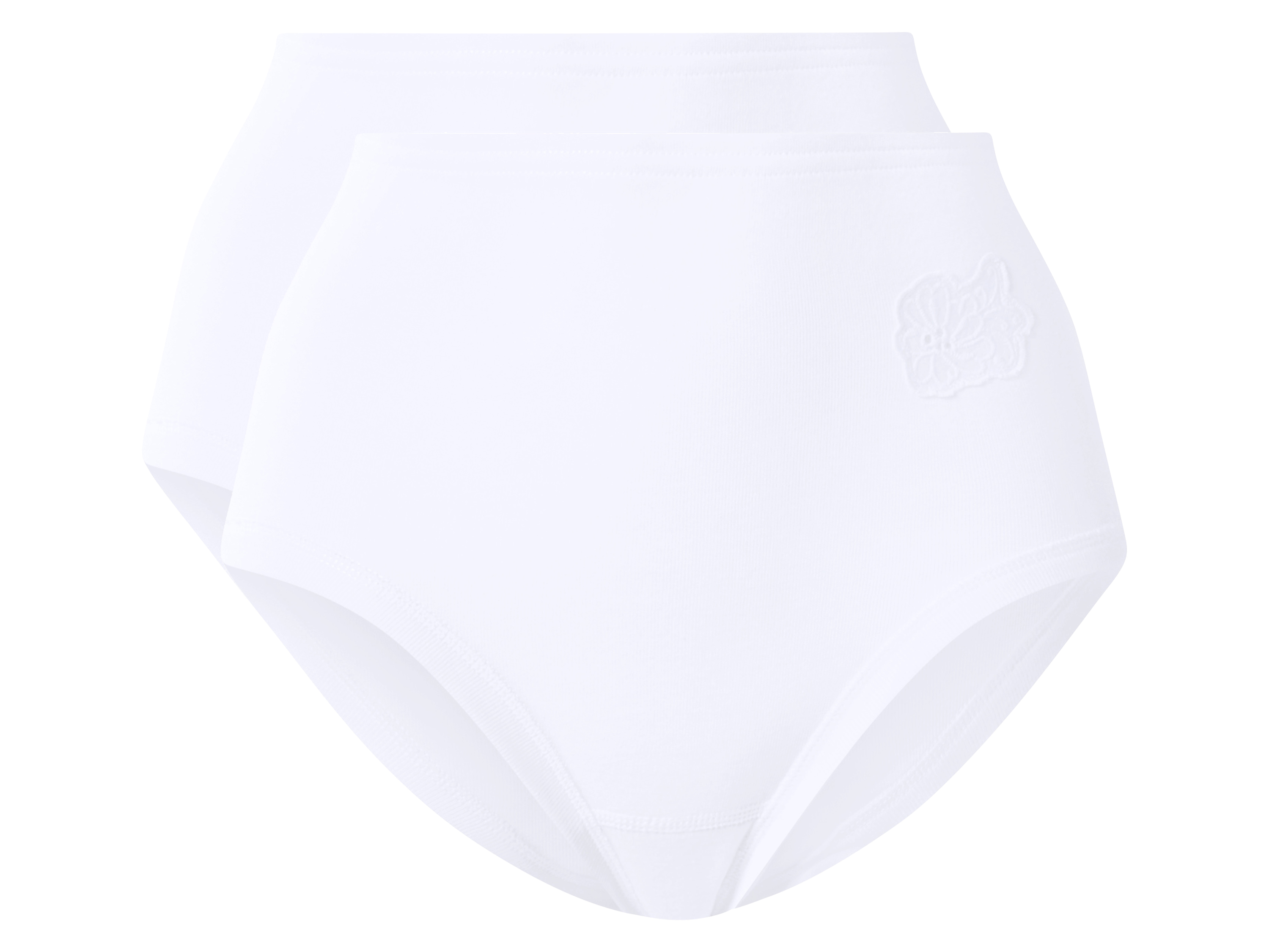 esmara® Dámské bezešvé vroubkované kalhotky, 2 kusy (M (40/42))