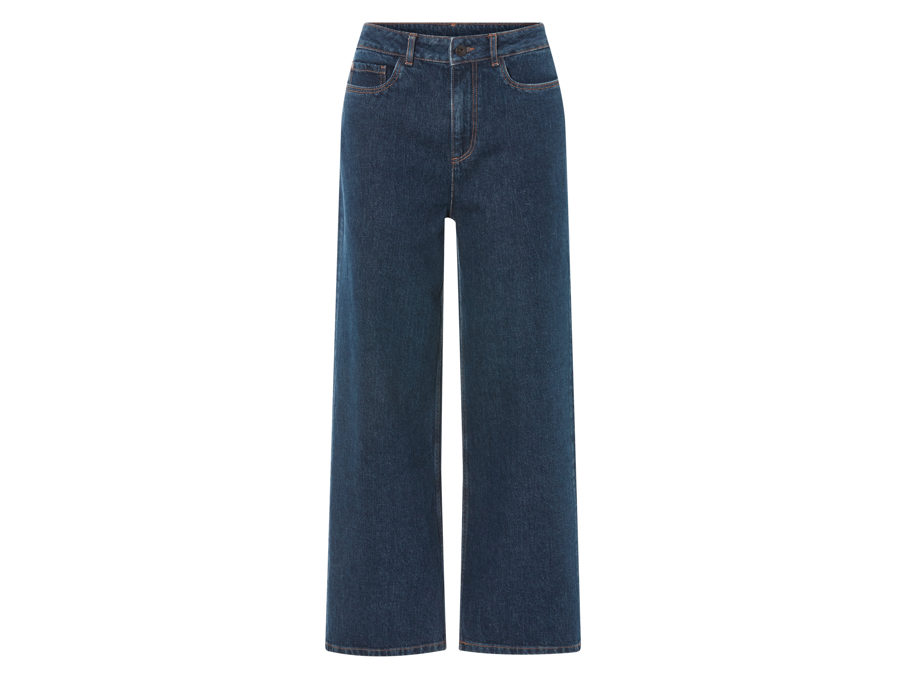 esmara® Dámské džíny "Wide Leg" (tmavě modrá, 38)