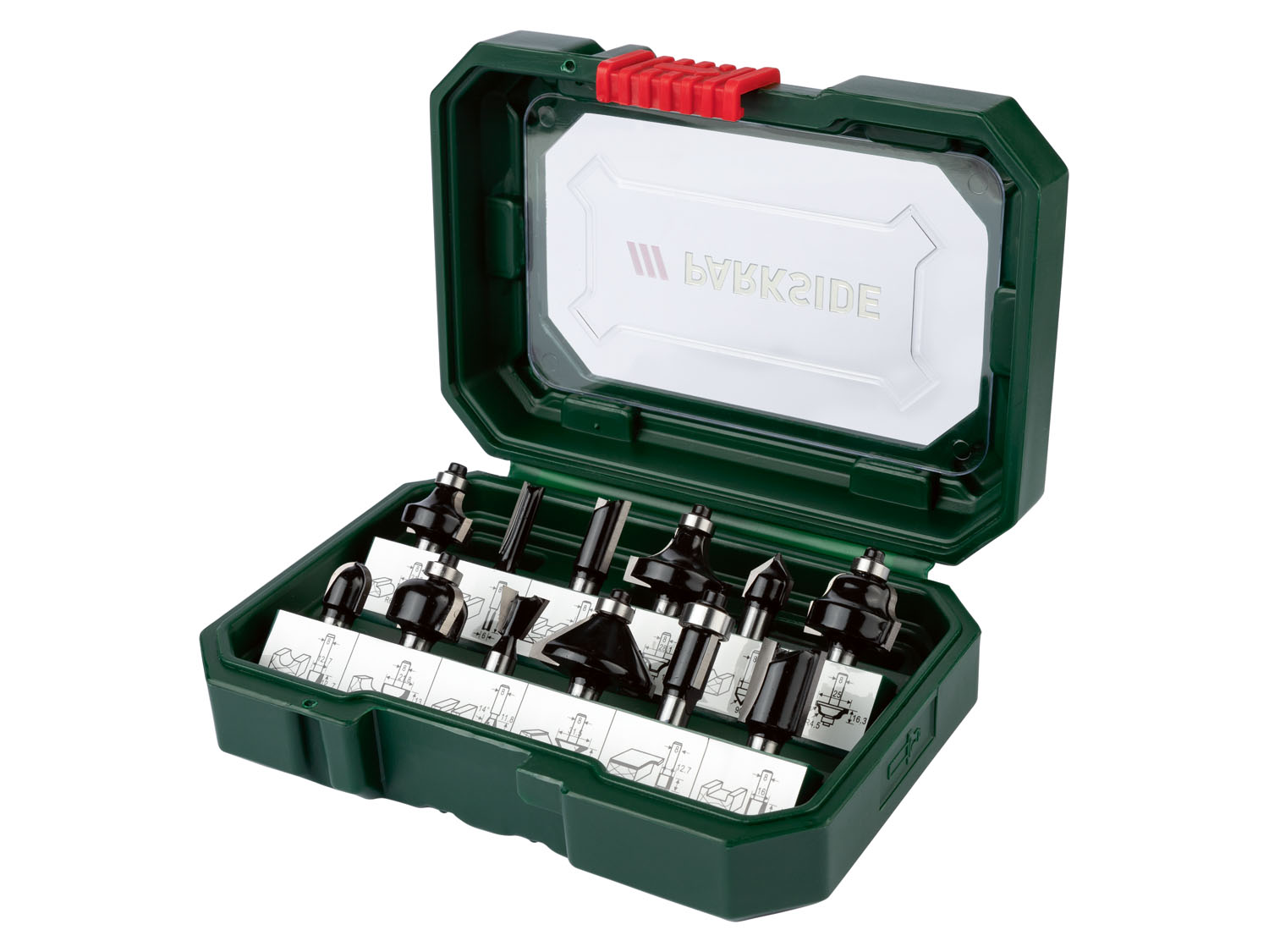 Parkside® Sada frézovacích bitů PFB 12 A1, 12dílná