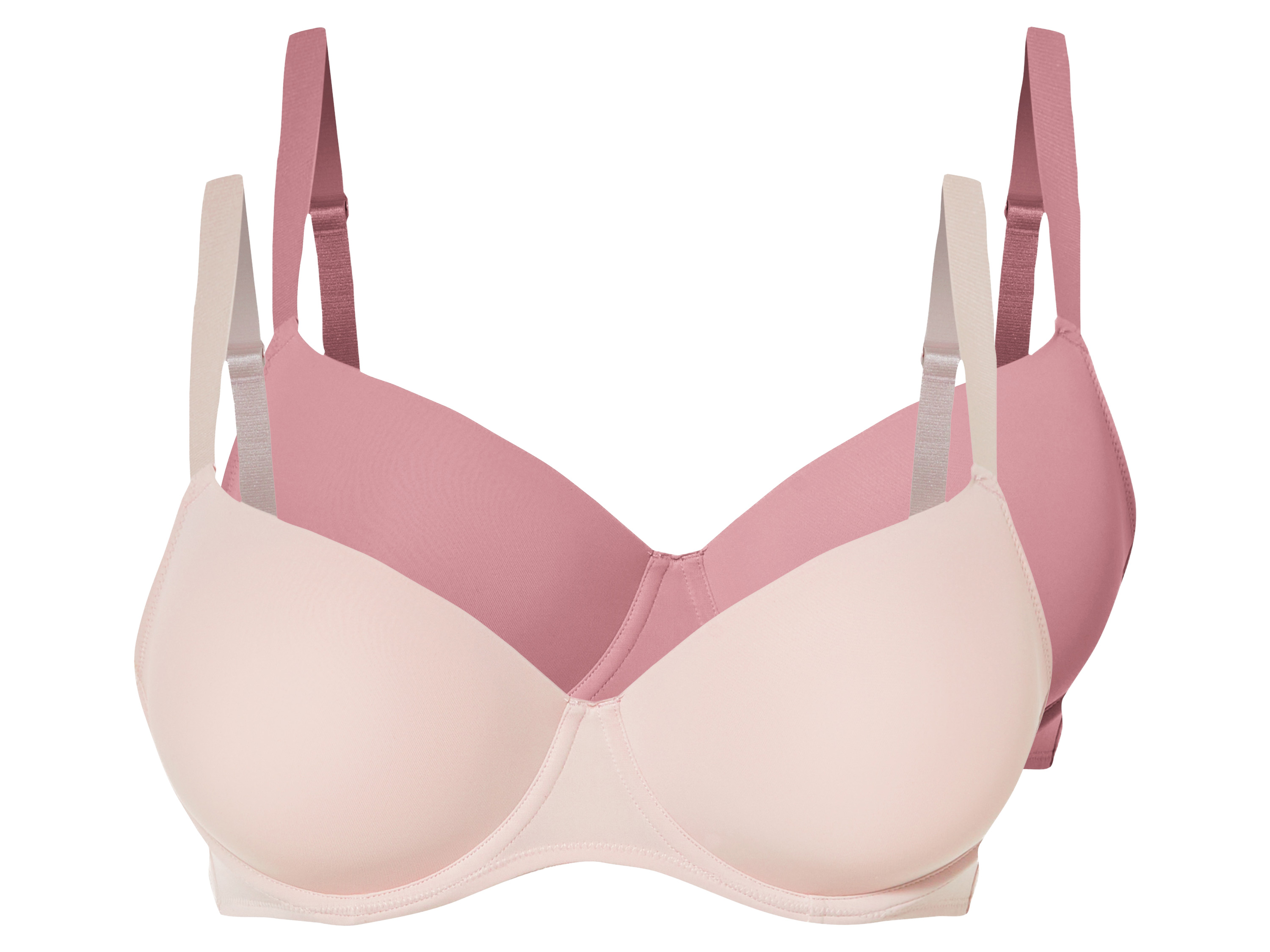 esmara® Dámská podprsenka Xxl, 2 kusy (růžová / světle růžová, 85D)