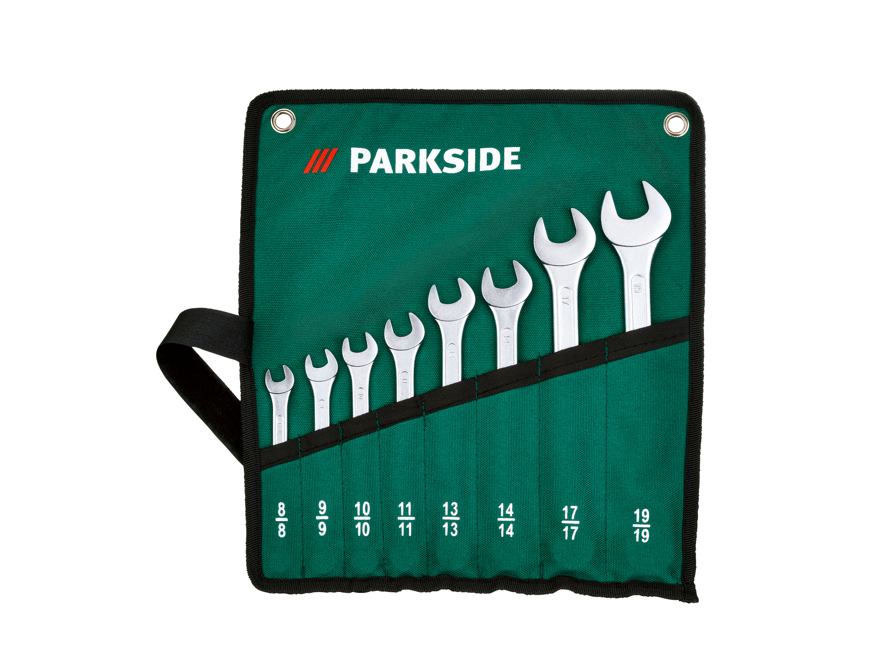 Parkside® Sada očkových a otevřených klíčů, 8dílná (Kombinovaný klíč v tašce)