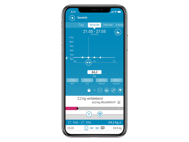  Zobrazit na celou obrazovku MEDISANA Diagnostická váha BS 444 Connect - Obrázek 3
