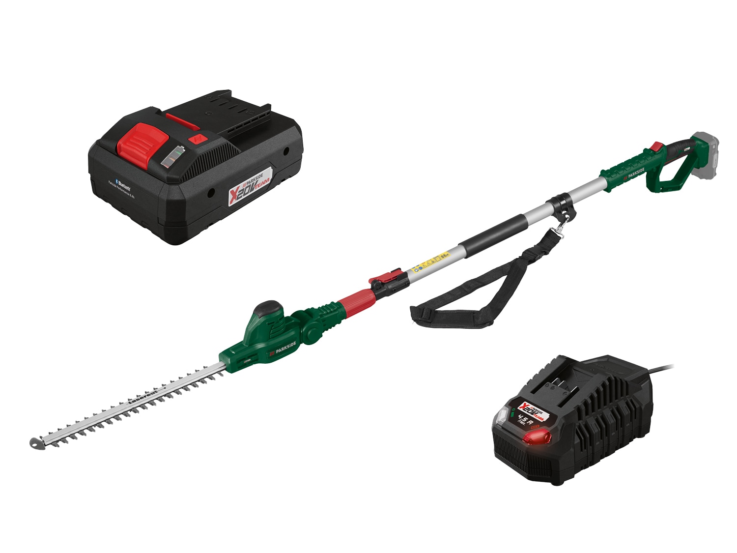 PARKSIDE® Aku teleskopické nůžky na živý plot PTHSA 20-Li C4, Smart 4 Ah
