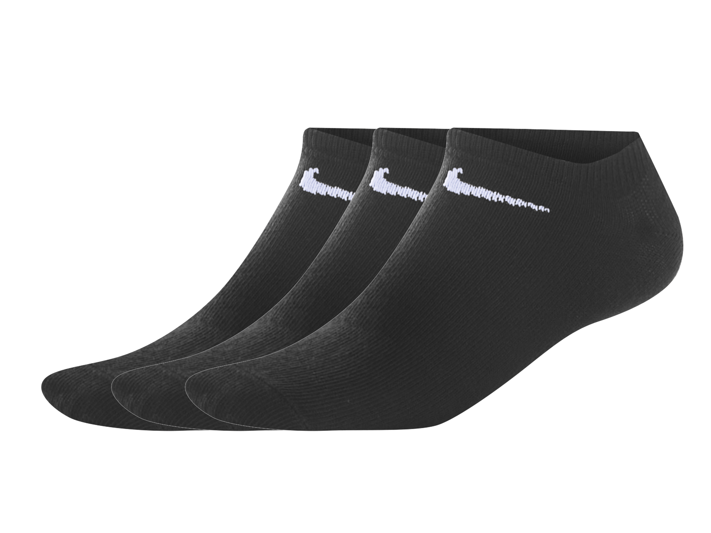Nike Dámské / Pánské nízké sportovní ponožky, 3 páry (černá, 43/46)