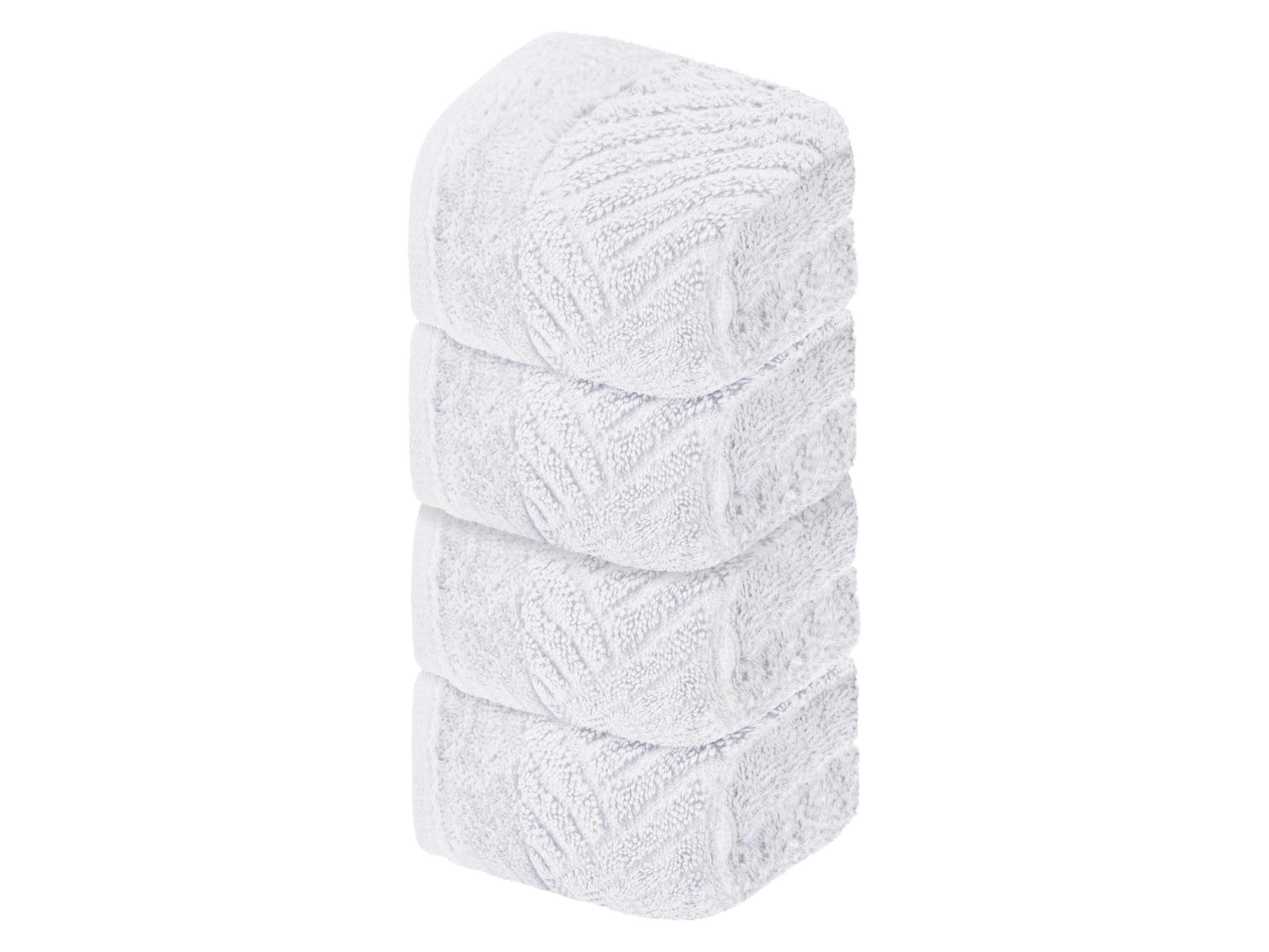 Livarno home Froté ručník pro hosty, 30 x 50 cm, 500 g/m2, 4 kusy (bílá)