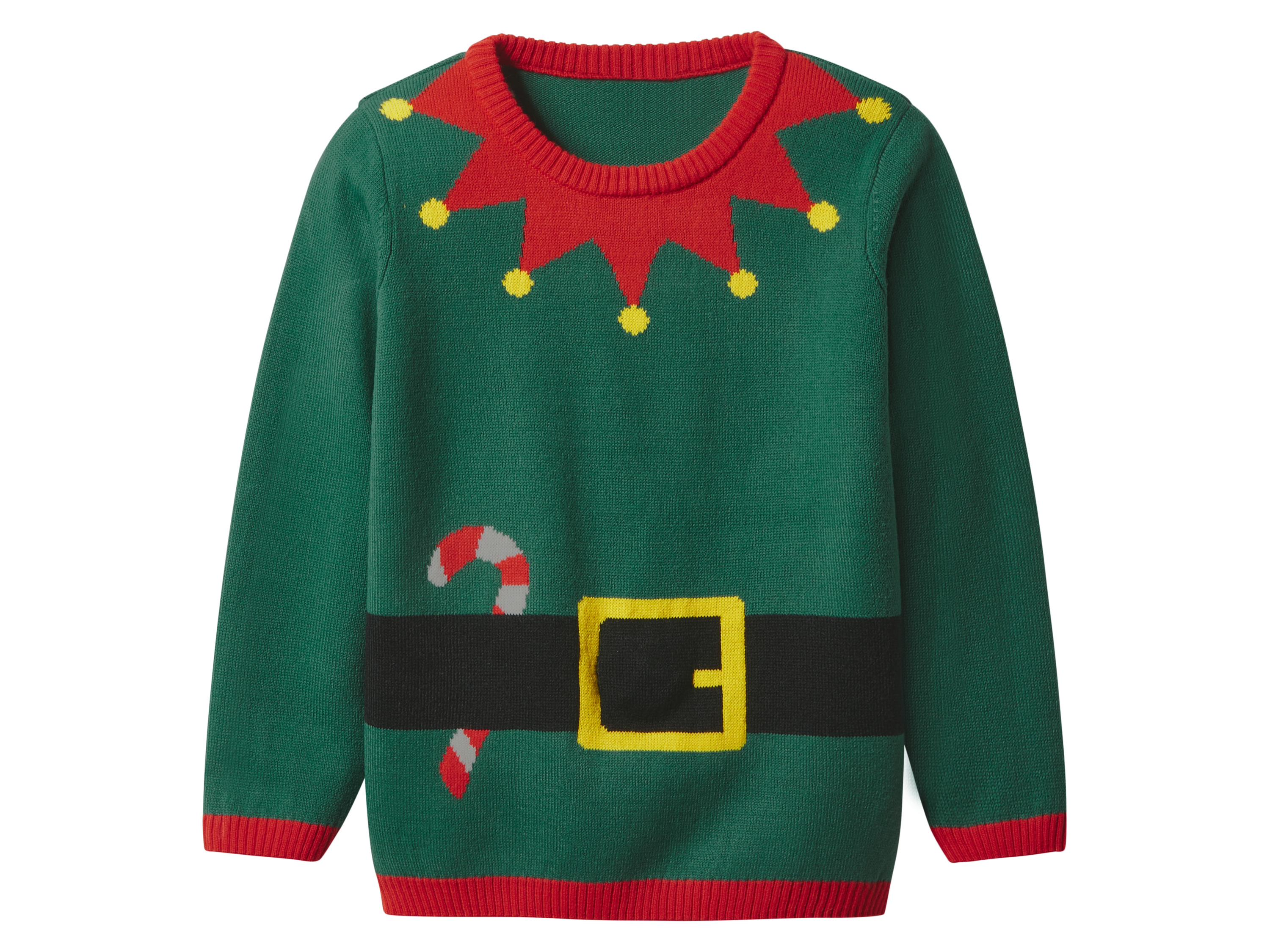 lupilu® Chlapecký vánoční svetr s LED efektem a zvukem (zelená, 110/116)