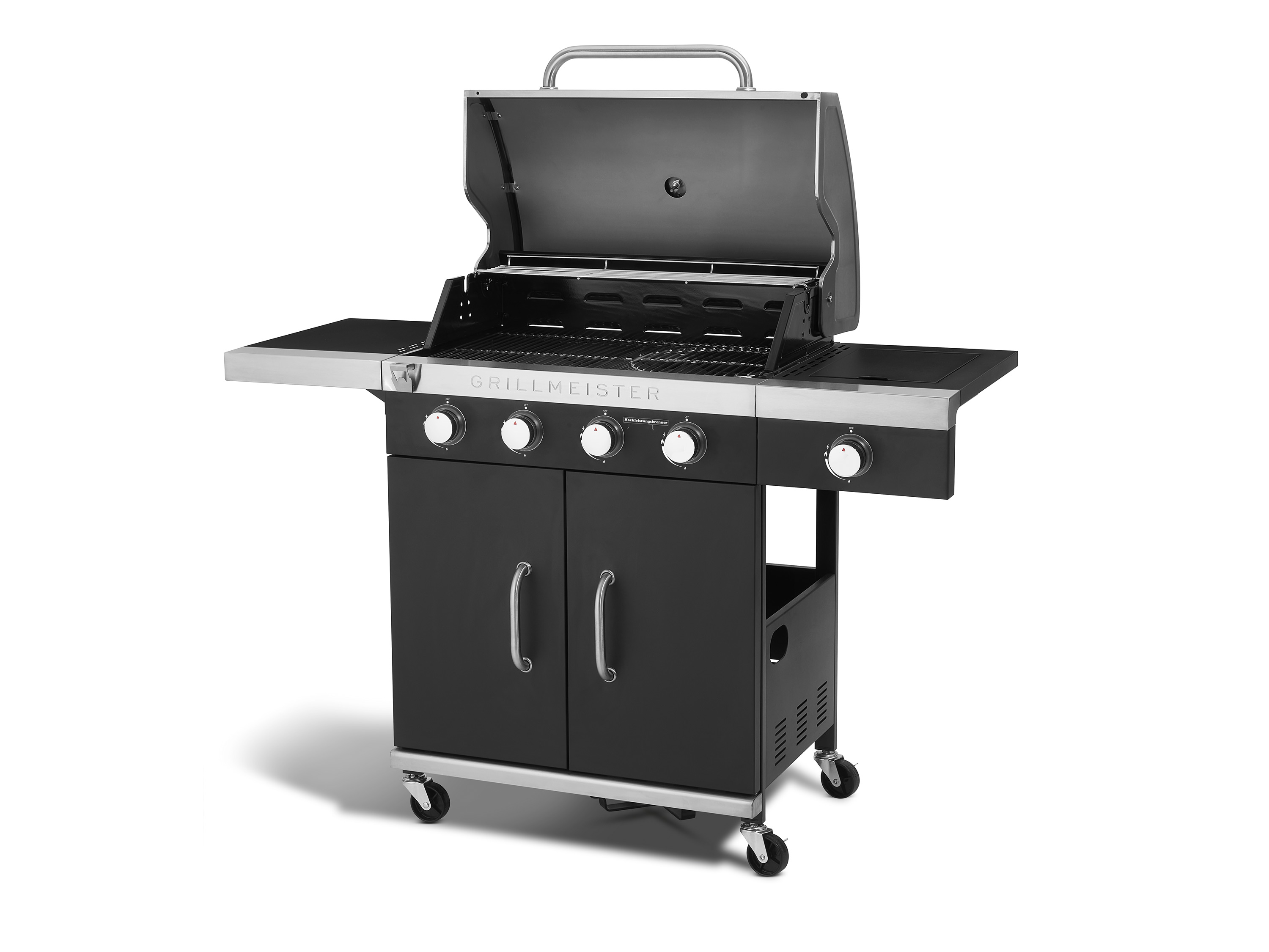 GRILLMEISTER Plynový gril 19,7 kW, 4+1 s keramickým hořákem