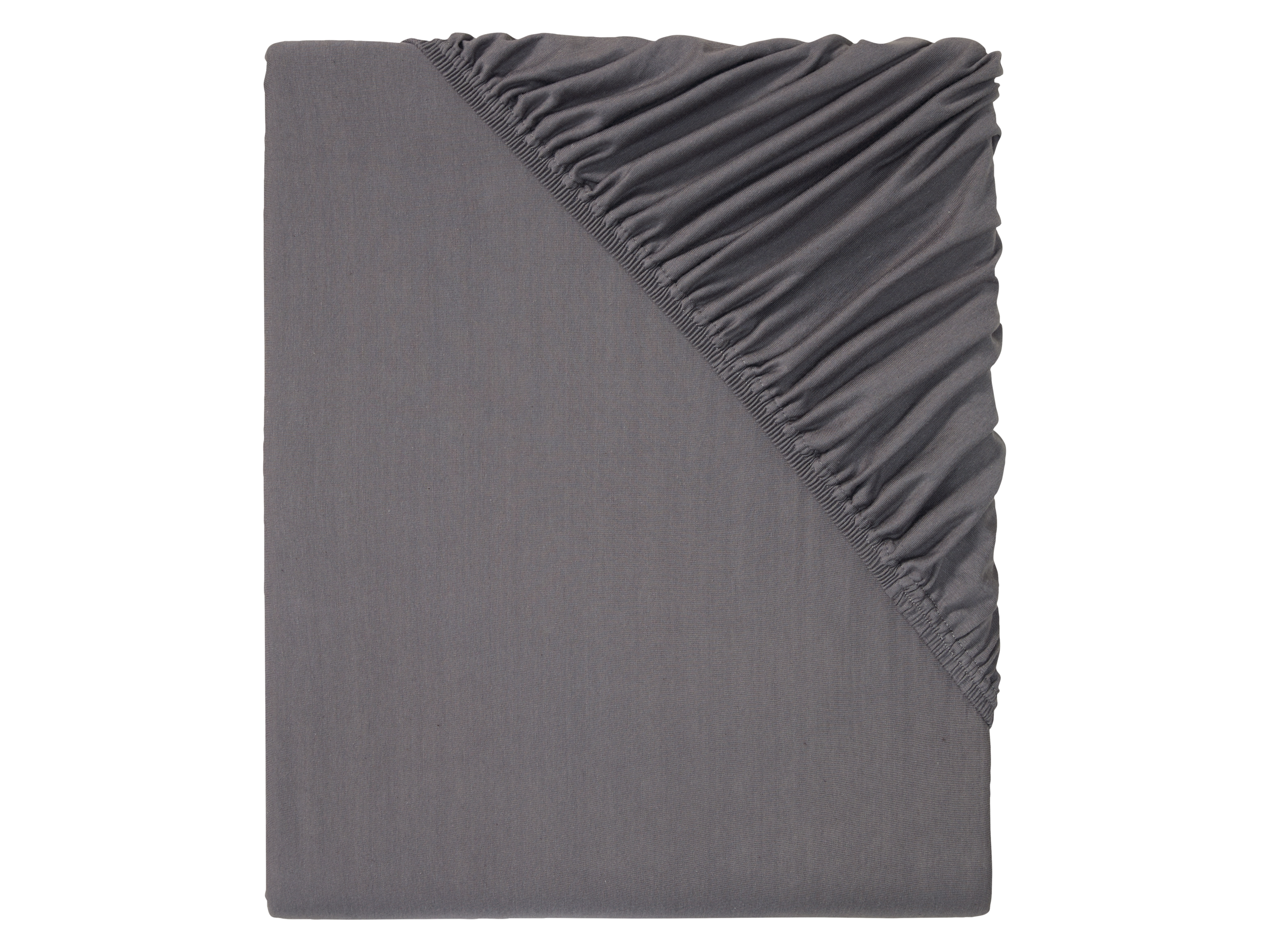 Livarno home Žerzejové napínací prostěradlo, 180-200 x 200 cm (tmavě šedá)