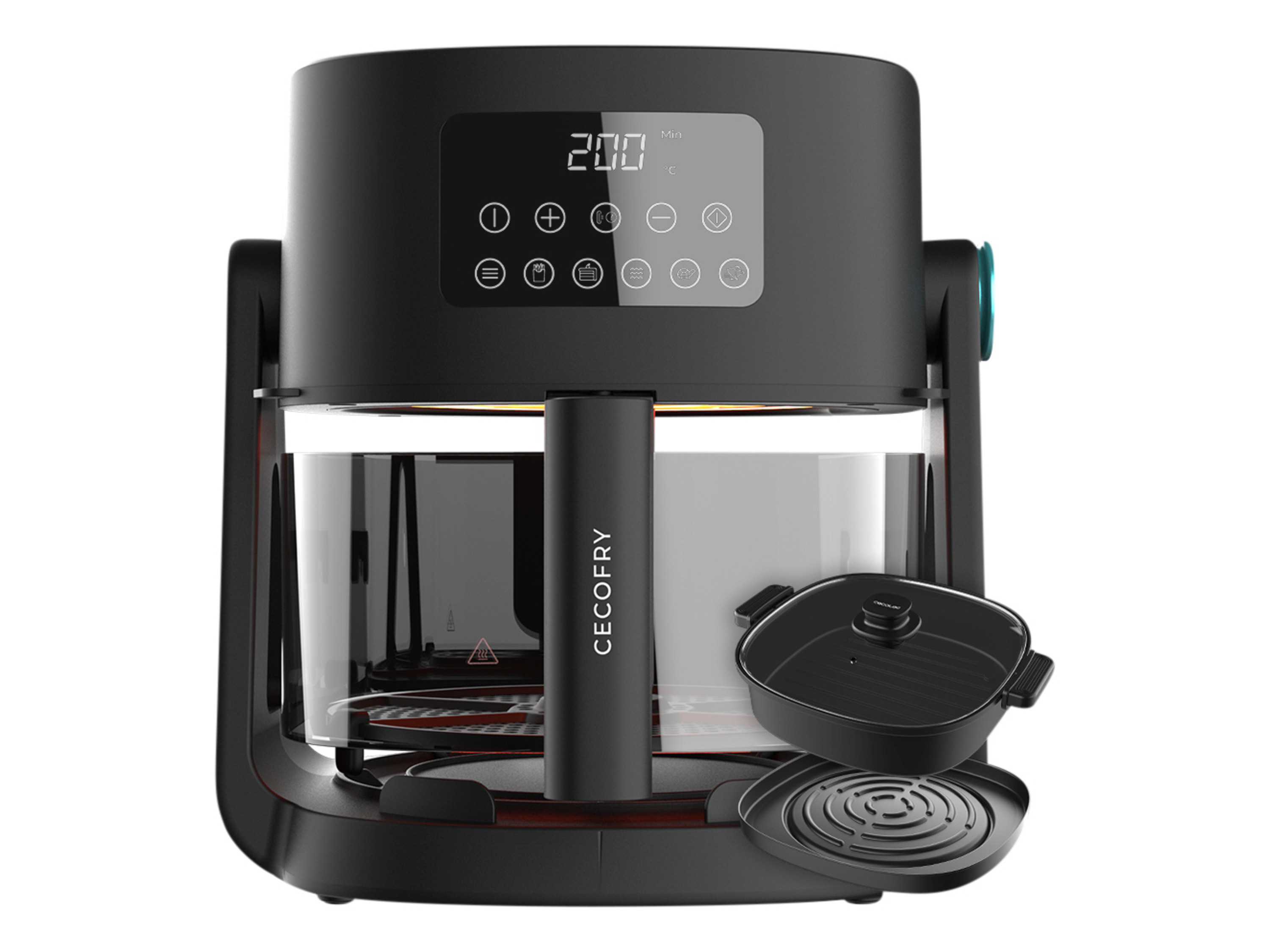 Cecotec Horkovzdušná fritéza Cecofry Flip and Grill, 4,5 l, 1500 W