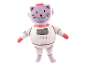 Roztomilá plyšová kočka astronaut.