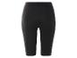 Jednobarevné černé cyklistické šortky.