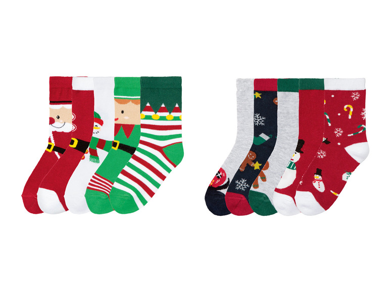  Zobrazit na celou obrazovku pepperts!® Dětské vánoční ponožky s BIO bavlnou, 5 párů - Obrázek 1