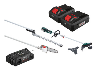 PARKSIDE® Aku zahradní kombinované nářadí PGKGA 40-Li B2, 2x Smart 4 Ah