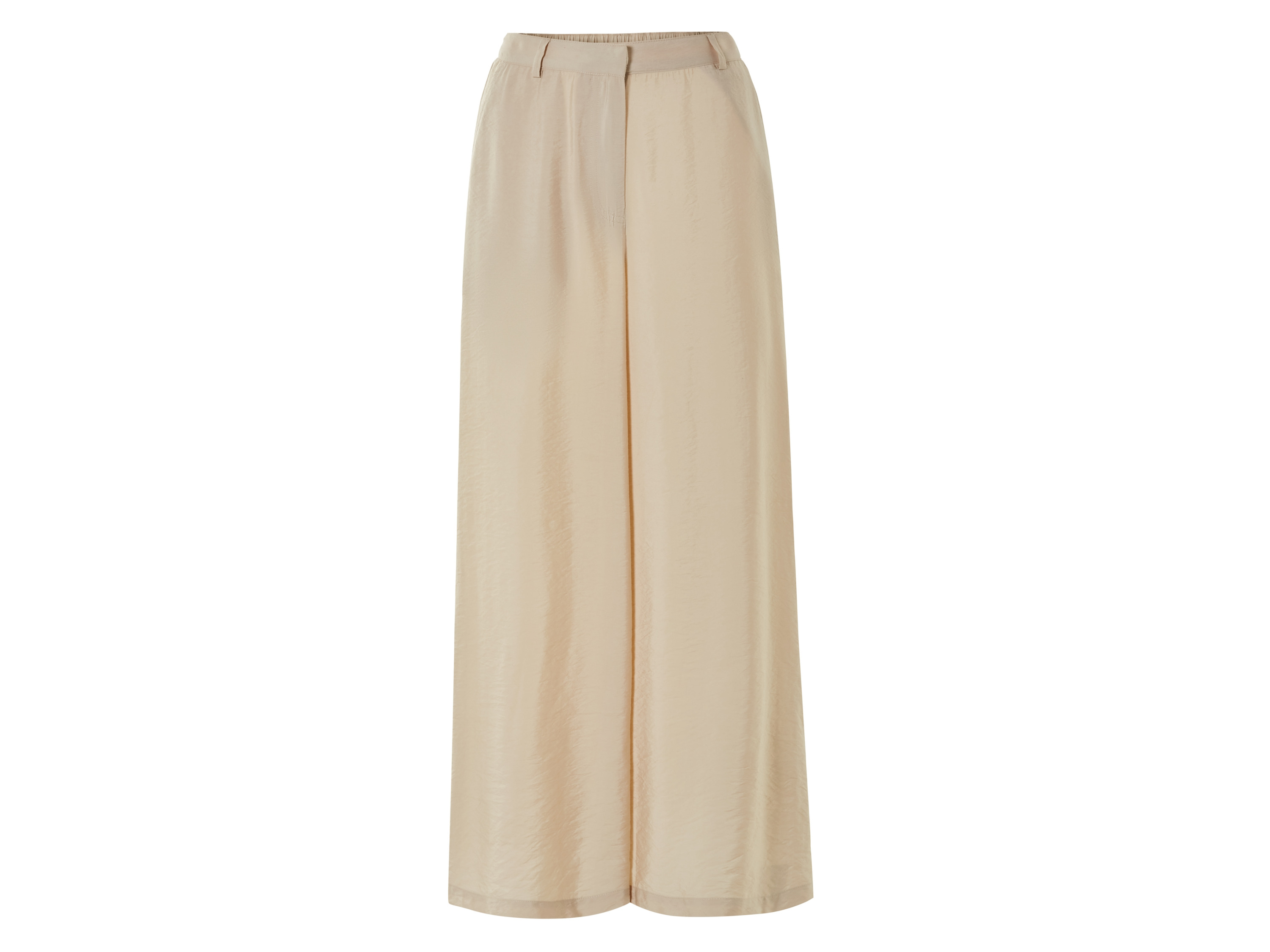 esmara® Dámské kalhoty se širokými nohavicemi, z elegantního kepru (béžová, 42)