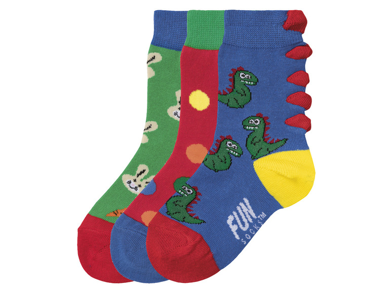  Zobrazit na celou obrazovku Fun Socks Dětské ponožky, 3 páry - Obrázek 20