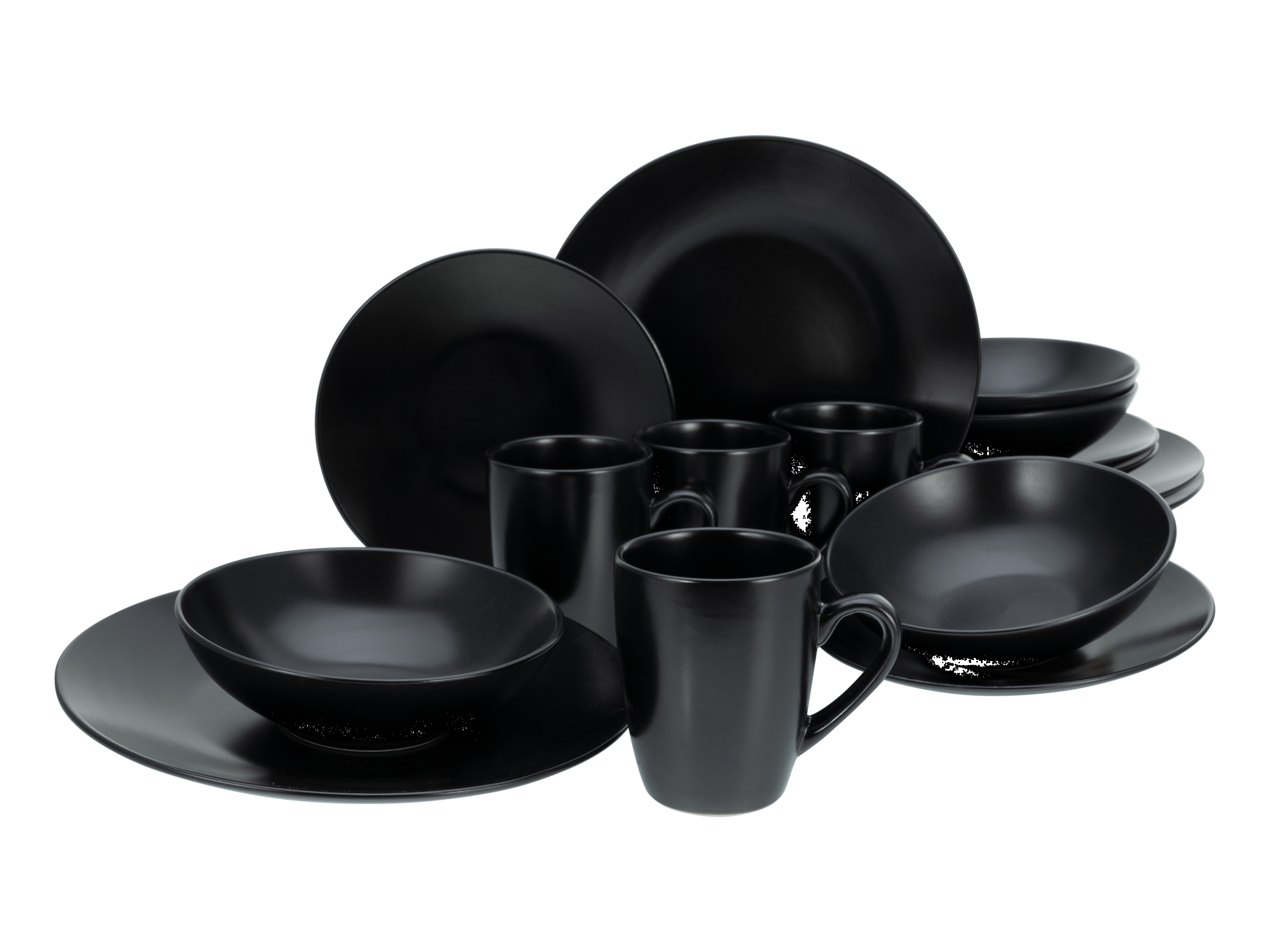Creatable Sada nádobí »Black Matt«, 16dílná