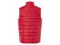 Červená prošívaná vesta bez rukávů