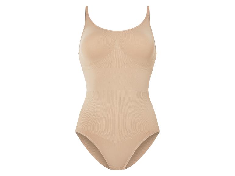 Béžové bezešvé body, tvarující spodní prádlo.