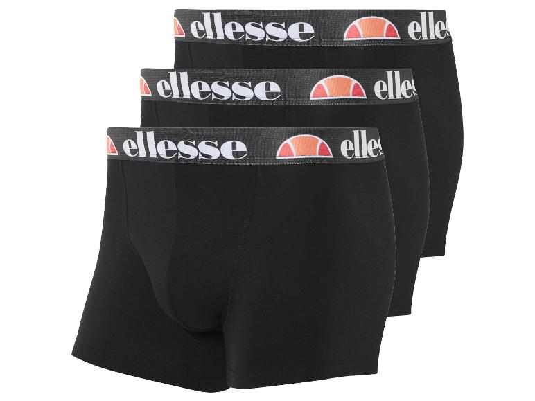 Tři černé boxerky Ellesse