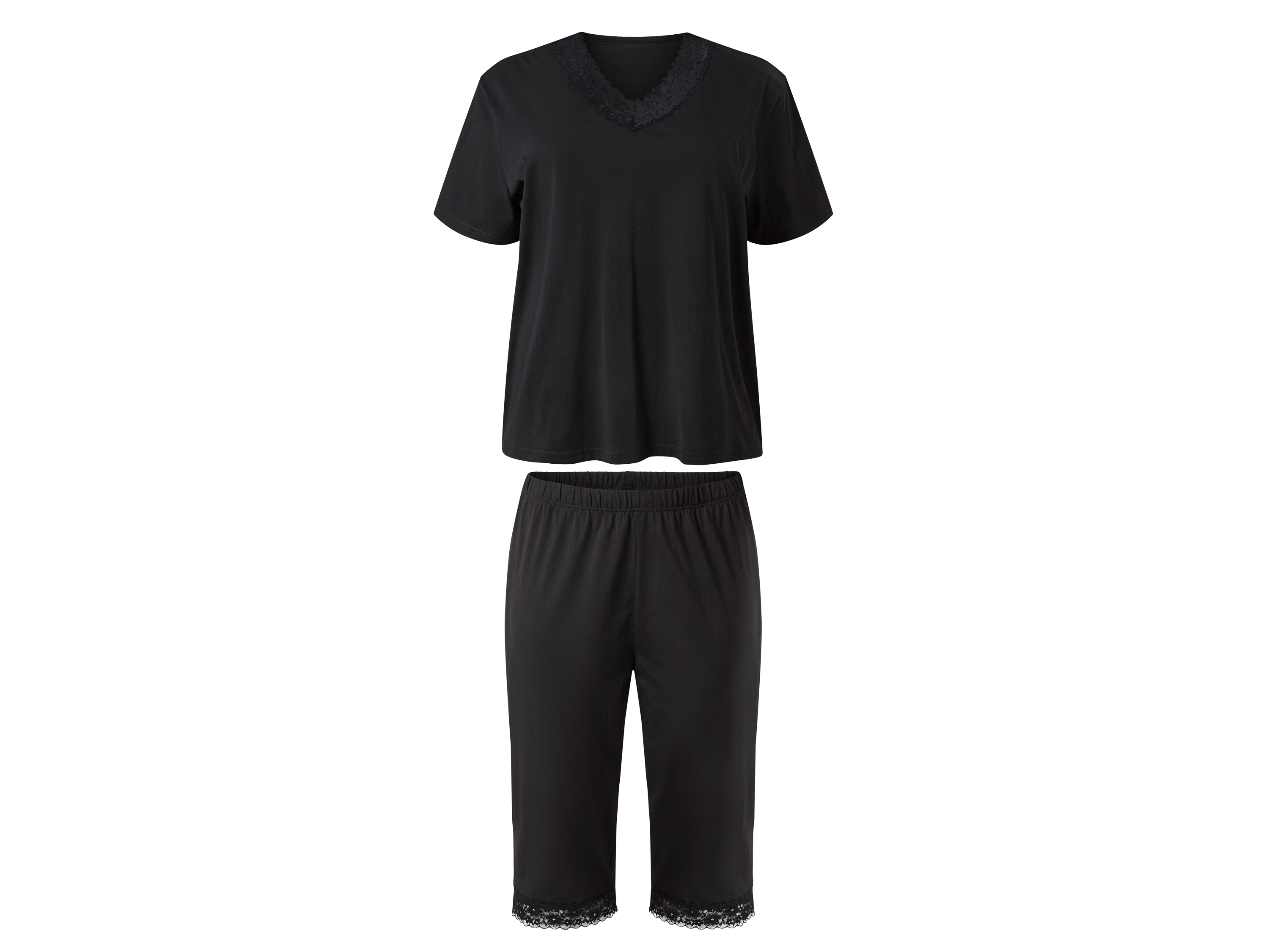 esmara® Dámské pyžamo XXL (černá, XXL (52/54))