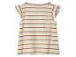 Pruhované dětské šaty, letní styl.