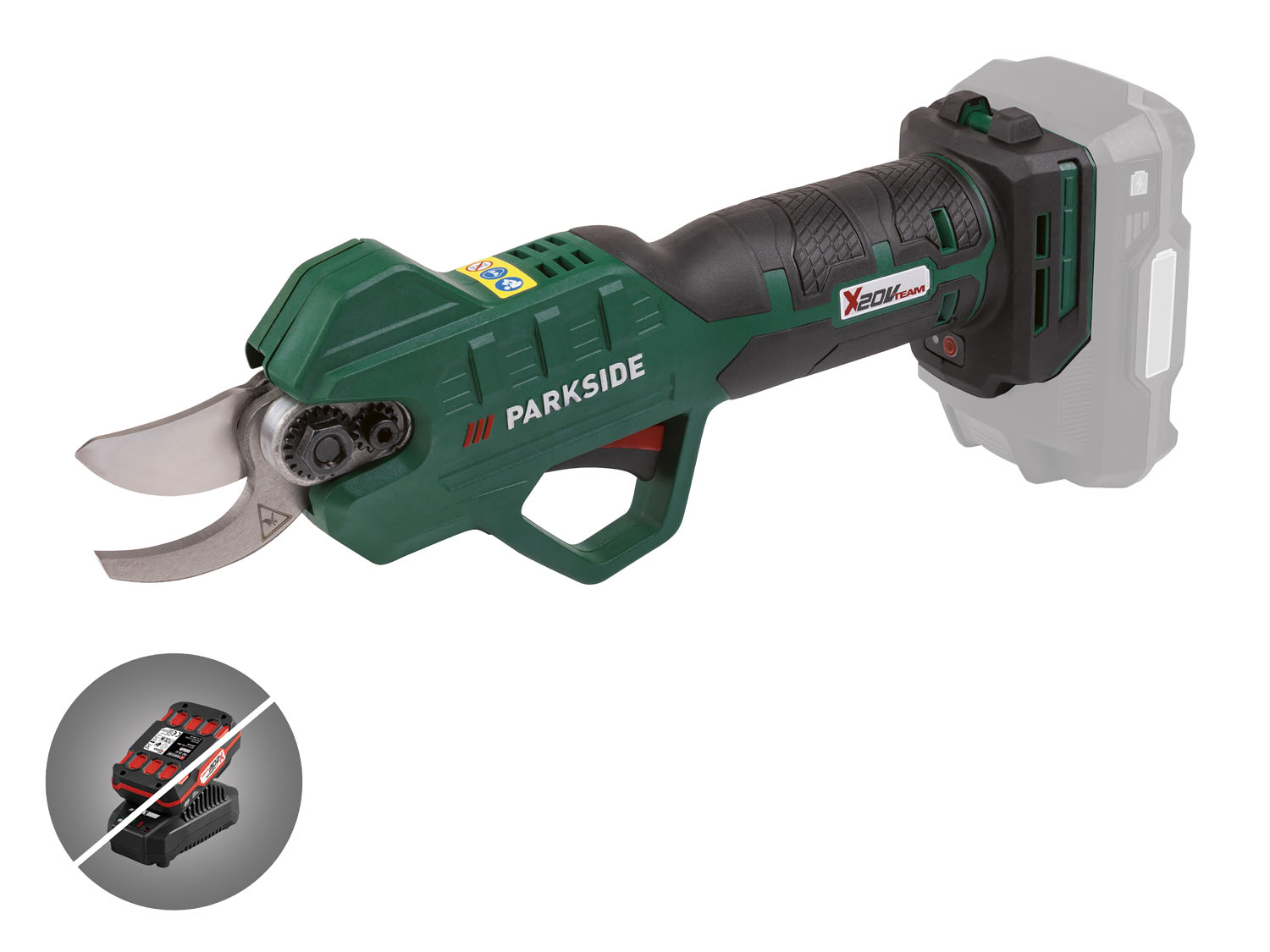 PARKSIDE® Aku nůžky na větve PAAS 20-Li A1 – bez akumulátoru a nabíječky