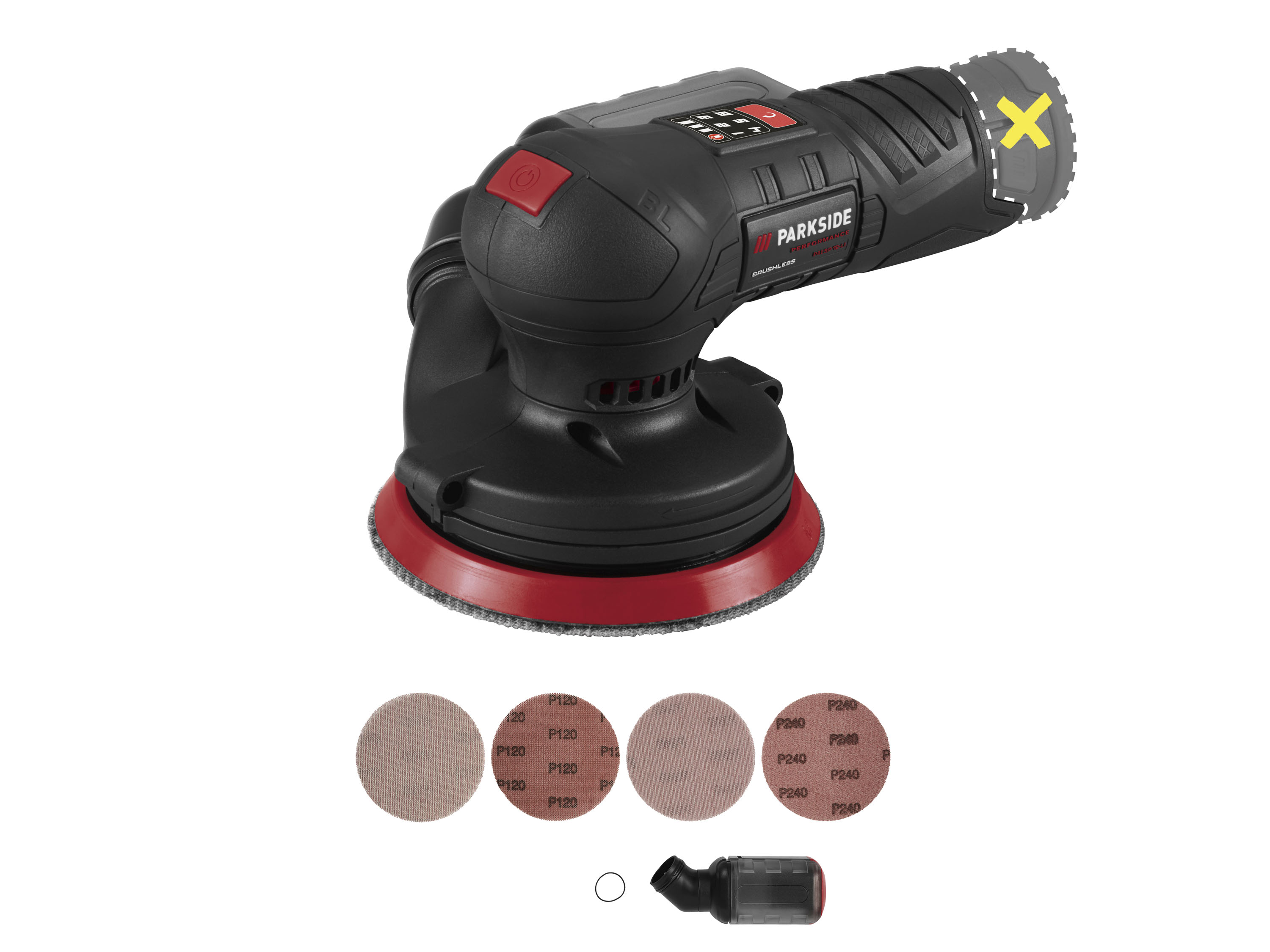 Parkside Performance® Aku excentrická bruska Paesp 12-Li A2 / Aku vibrační bruska Passp 12-Li A2 – bez akumulátoru a nabíječky (Excentrická orbitální