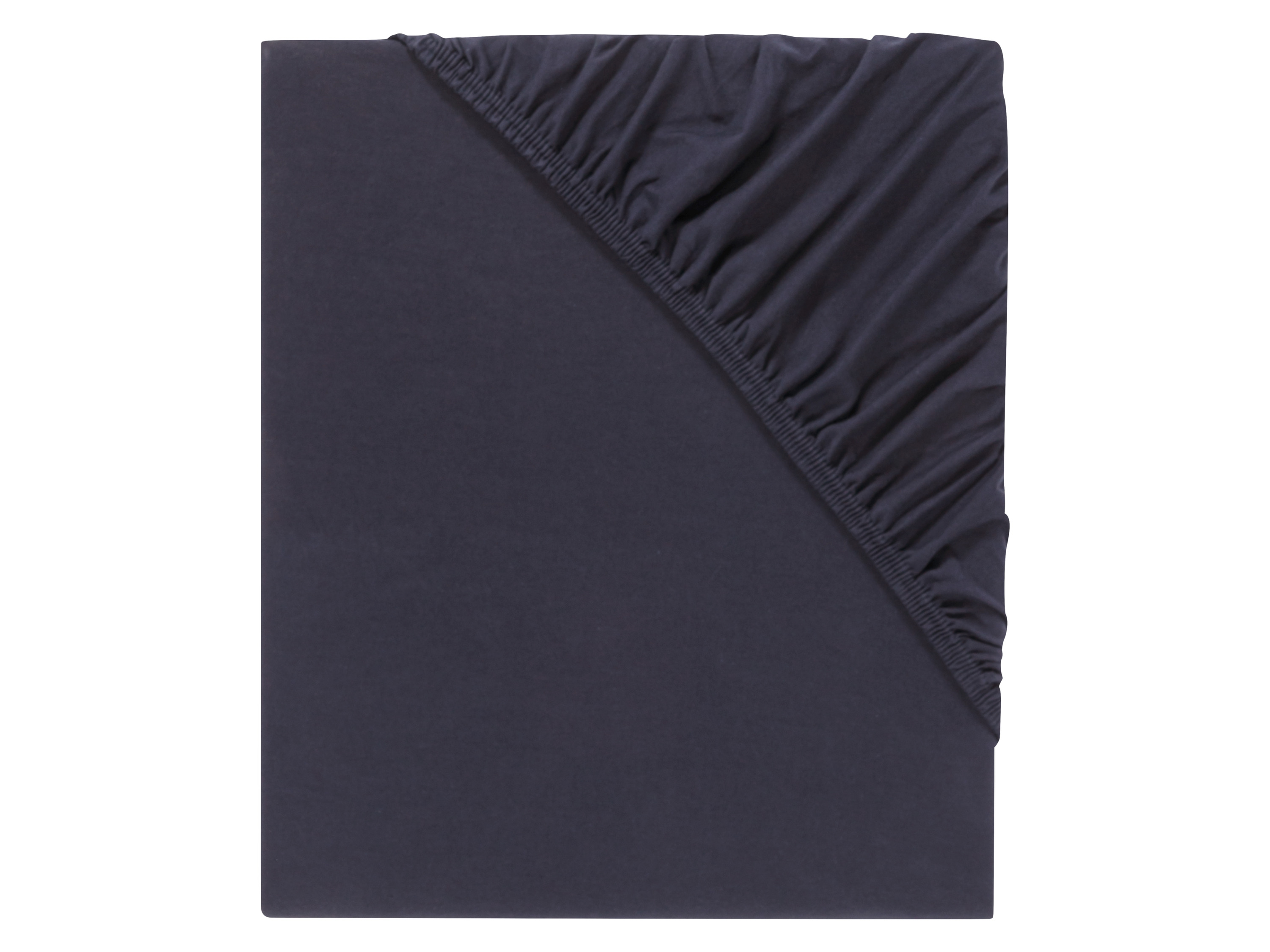 Livarno home Žerzejové napínací prostěradlo, 180-200 x 200 cm (tmavě modrá)