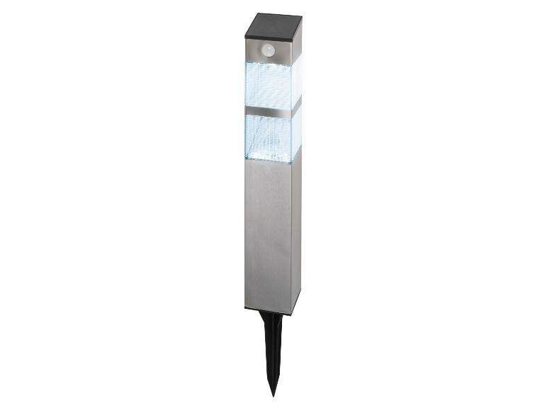 Solární zahradní lampa z nerezové oceli s pohybovým senzorem
