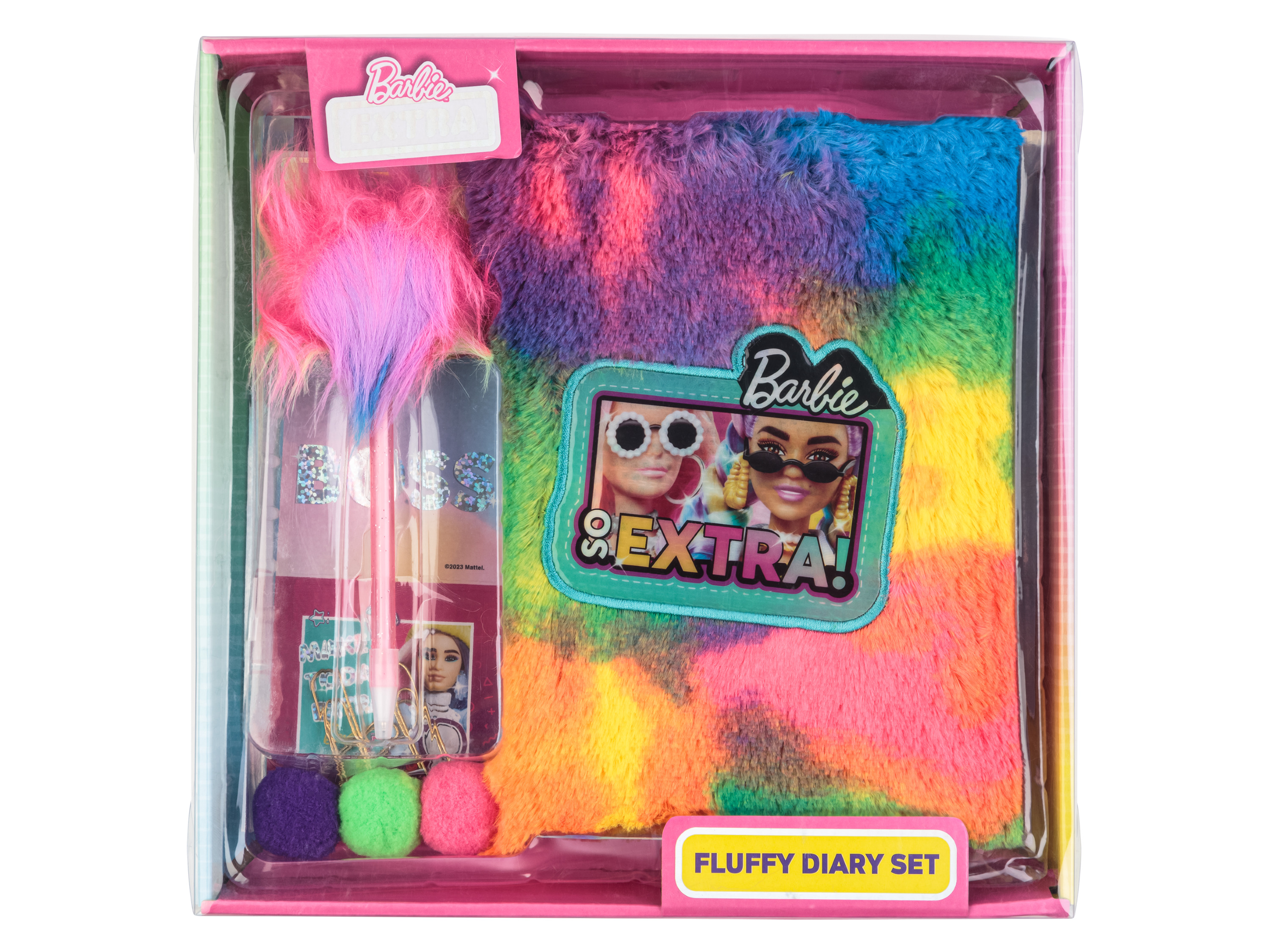 Barbie Dětská ledvinka / Diář / Kreativní sada (Extra Fluffy Diary Set)