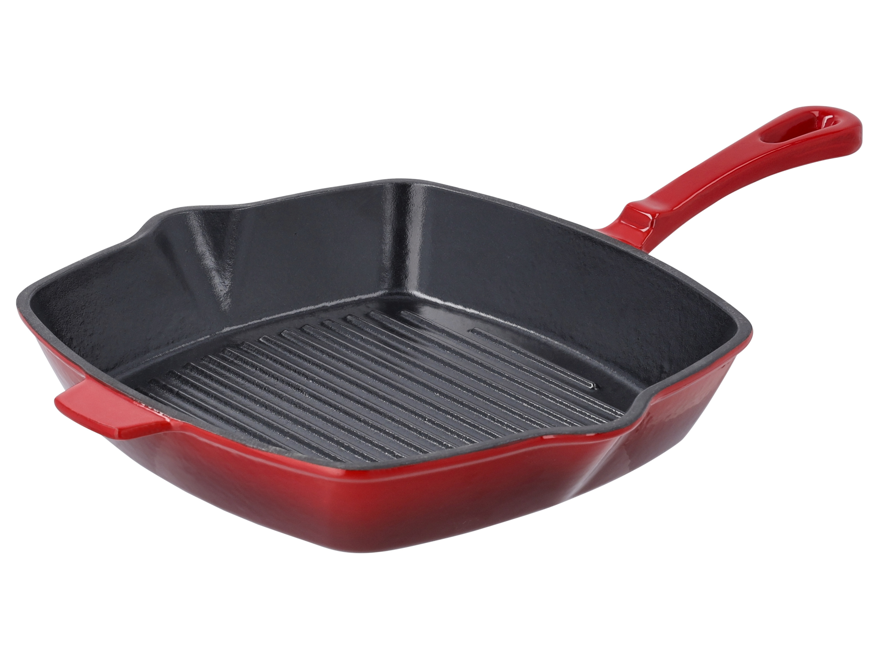 Silvercrest® Litinová grilovací pánev, Ø 24 cm (červená)