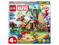 Sada LEGO Marvel Spidey a jeho úžasní přátelé s domečkem na stromě, dinosaury a postavičkami.