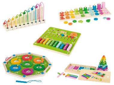 Playtive Dřevěná matematická hra Montessori