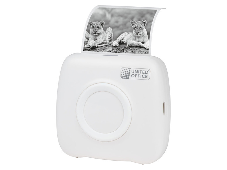  Zobrazit na celou obrazovku UNITED OFFICE® Sada mini kapesní tiskárny a fotopapíru, 11dílná - Obrázek 2