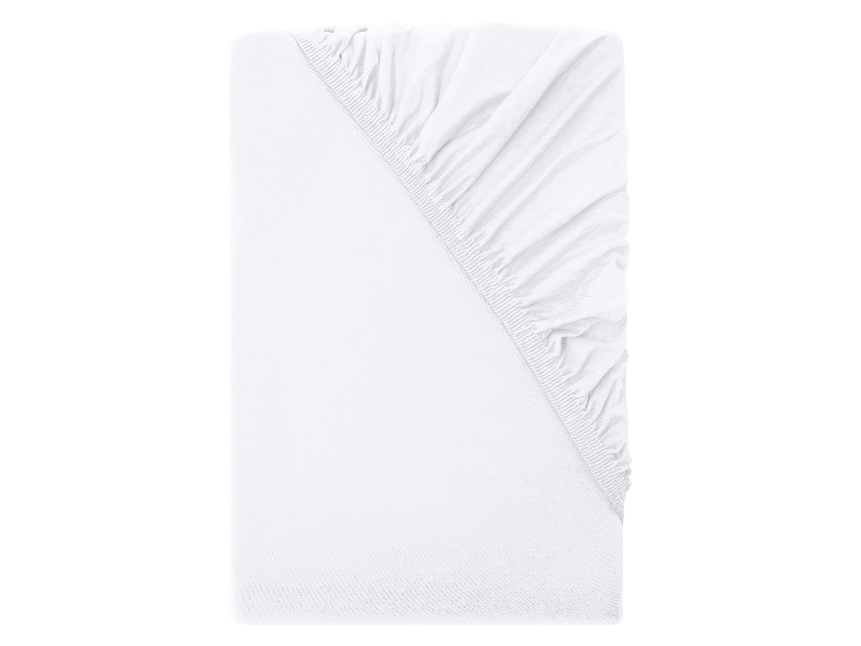Livarno® Žerzejové napínací prostěradlo, 90–100 x 200 cm (bílá)