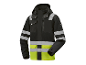 Černá Parksafe bunda s reflexními pásky.