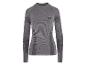 Šedé termotriko Spyder s dlouhým rukávem a texturovanými detaily.
