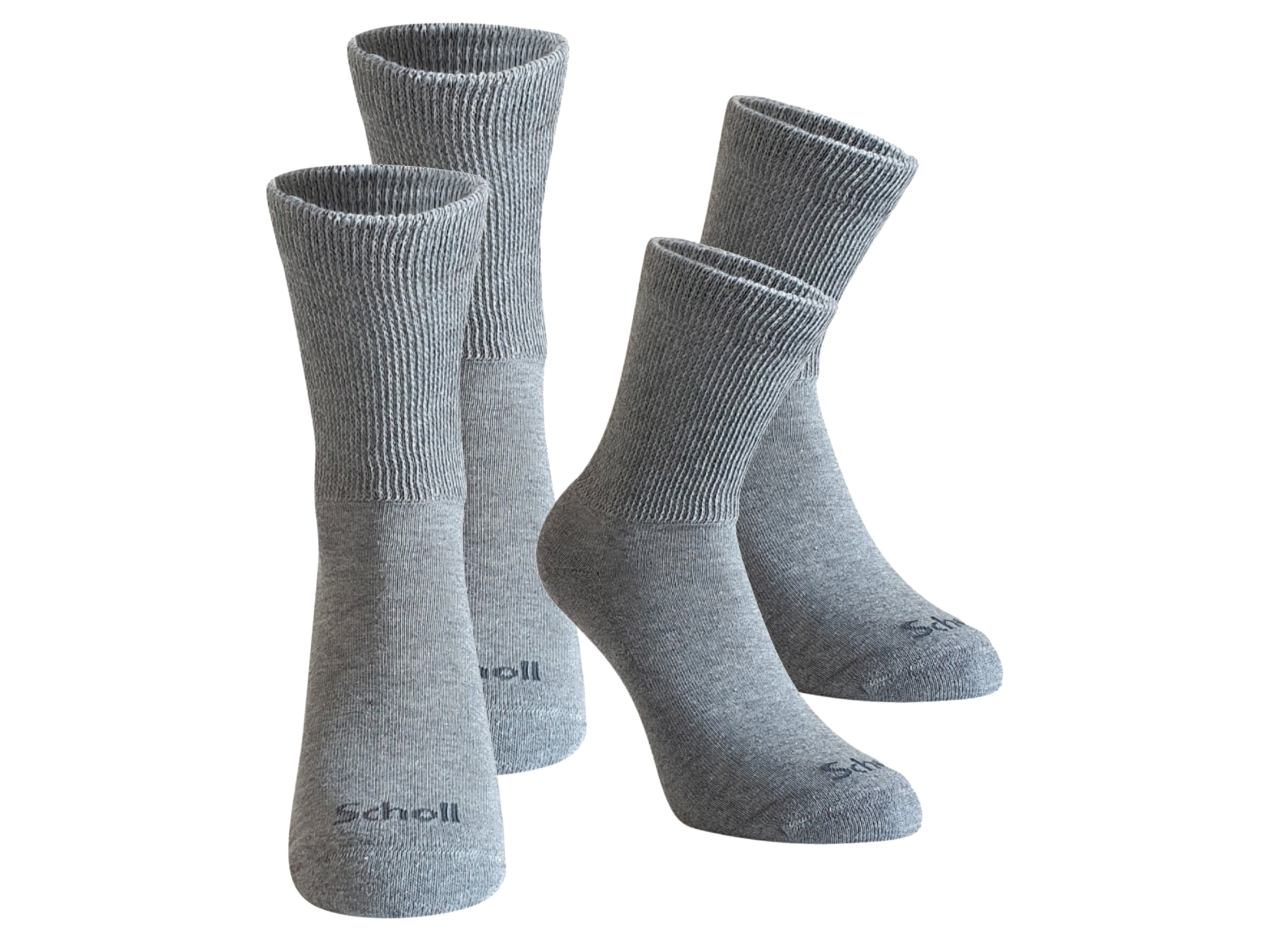 Scholl Dámské / Pánské ponožky, 2 páry (dámské, 39-42, šedá)