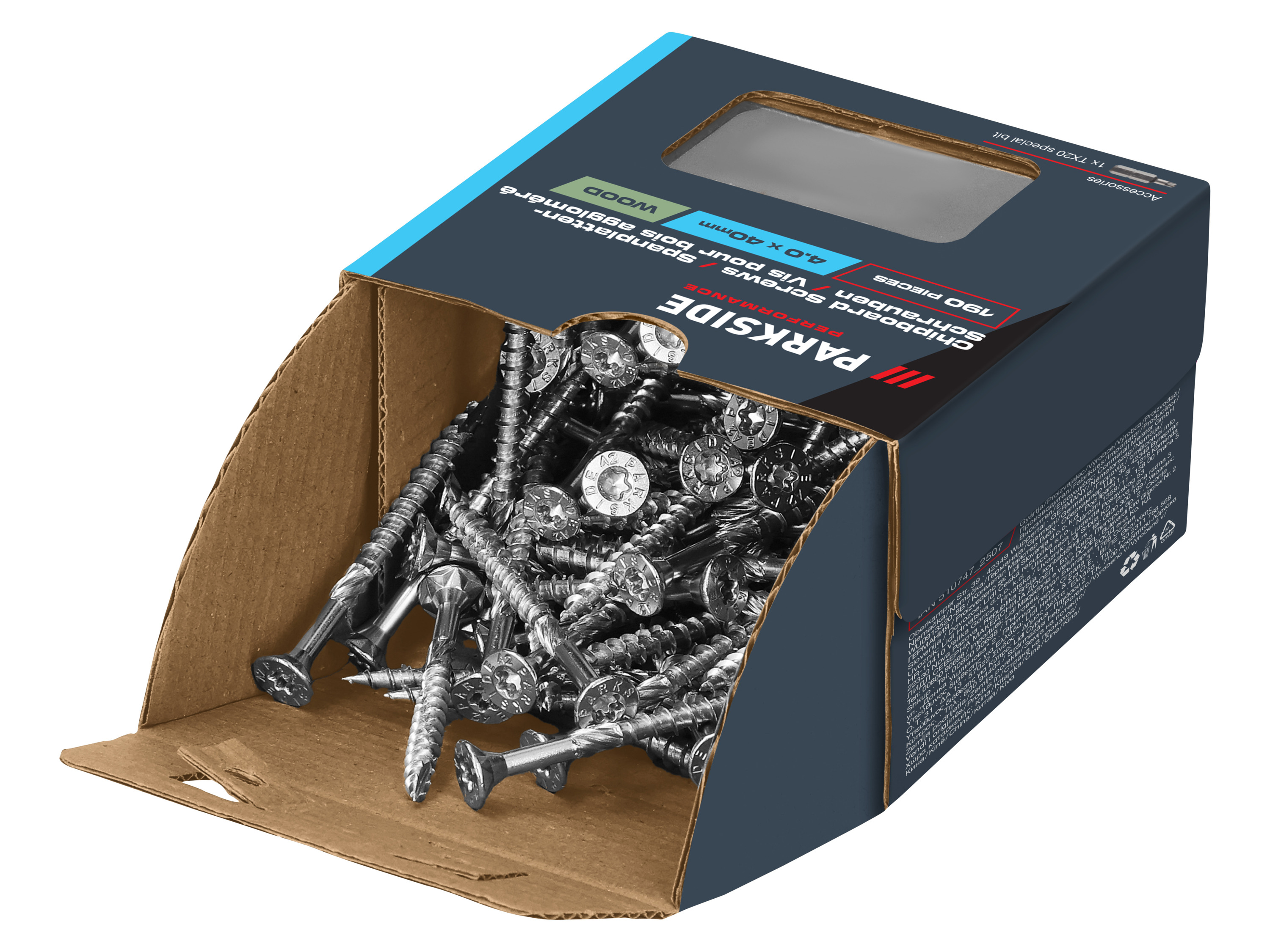 Parkside Performance® Sada vrutů (4,0 x 40 mm, TG)