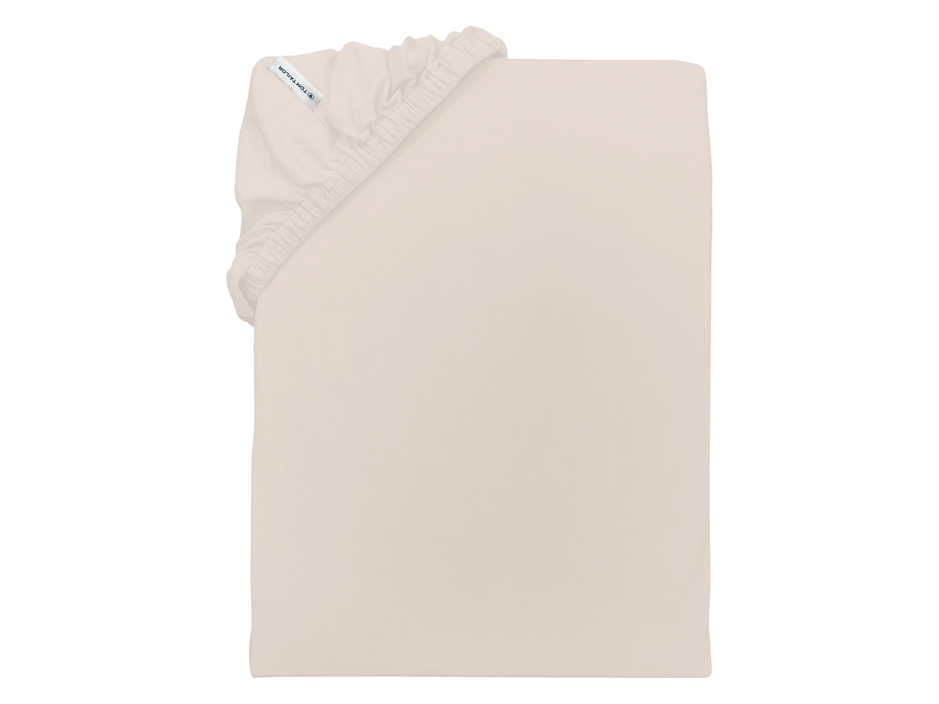TOM Tailor Jersey napínací prostěradlo, 140-160 x 200 cm (béžová)