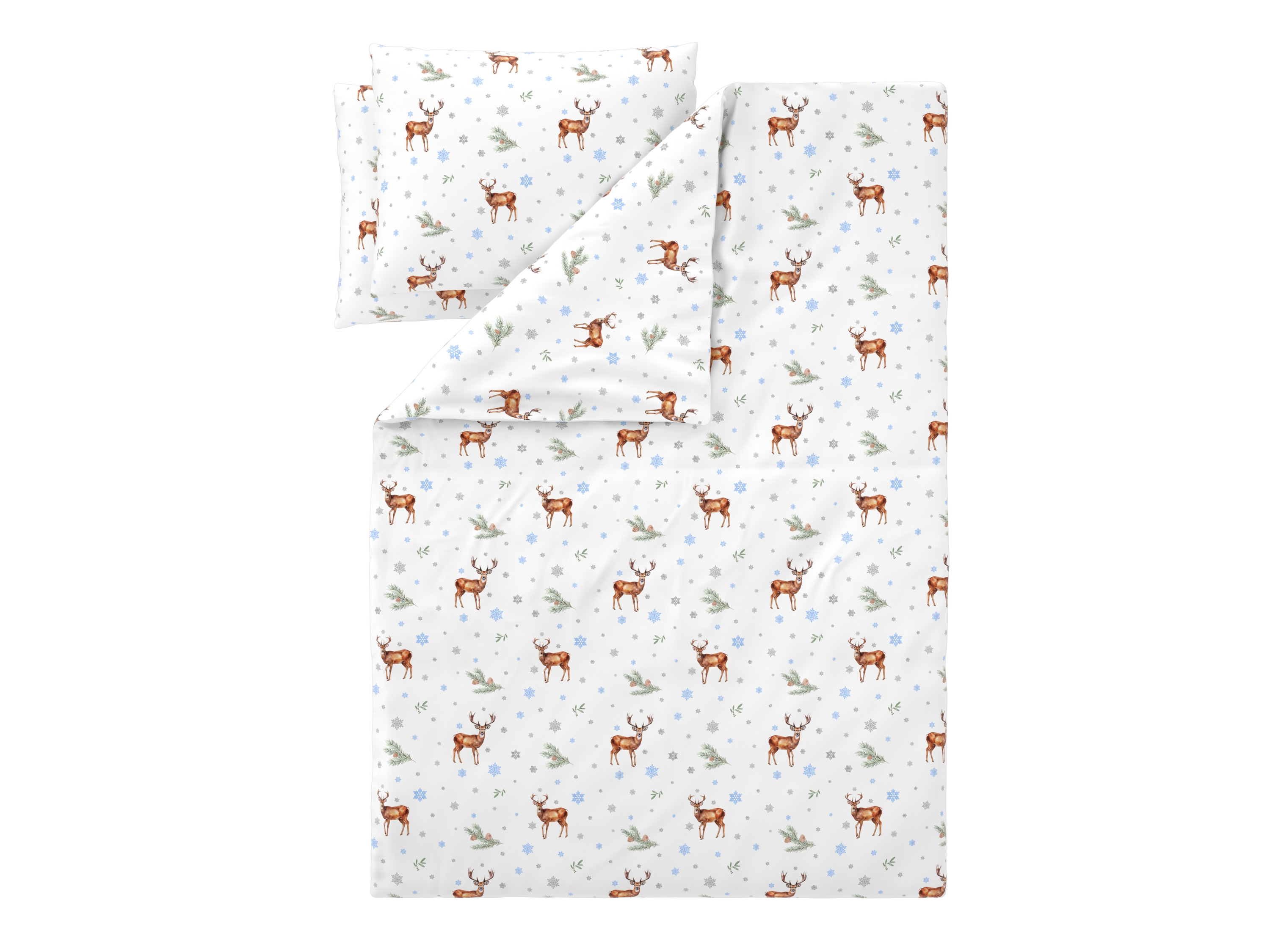 Livarno® Ložní povlečení z jemného flanelu, 220 x 240 cm, 70 x 90 cm (jelen)