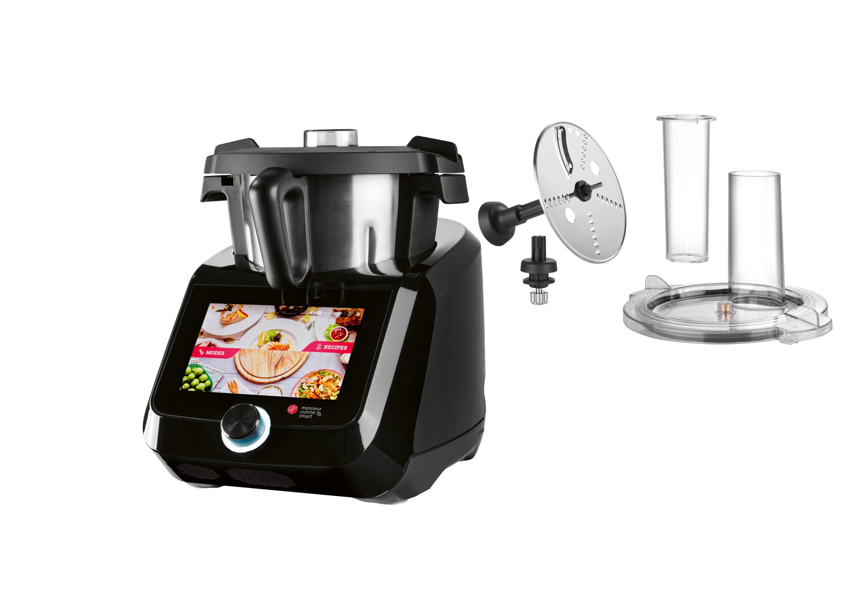 Robot Monsieur Cuisine Smart: hrnec, sekáček a příslušenství.