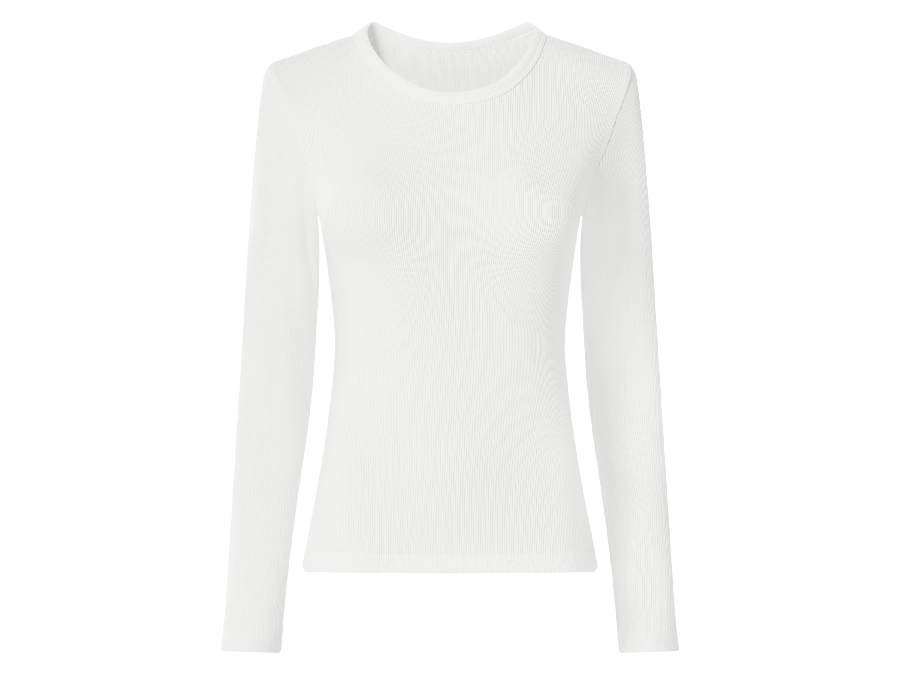 Esmara® Dámské triko s dlouhými rukávy (bílá, Xs(32/34))