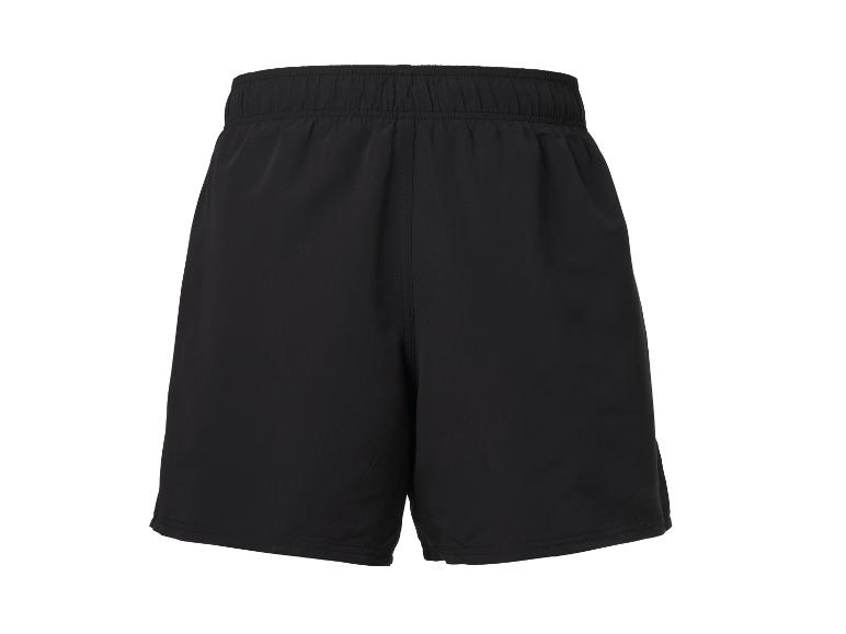 Černé sportovní šortky s elastickým pasem.