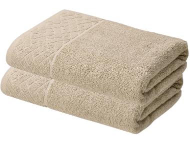 LIVARNO® Froté osuška 70 x 140 cm, 450 g/m2, 2dílná, béžová