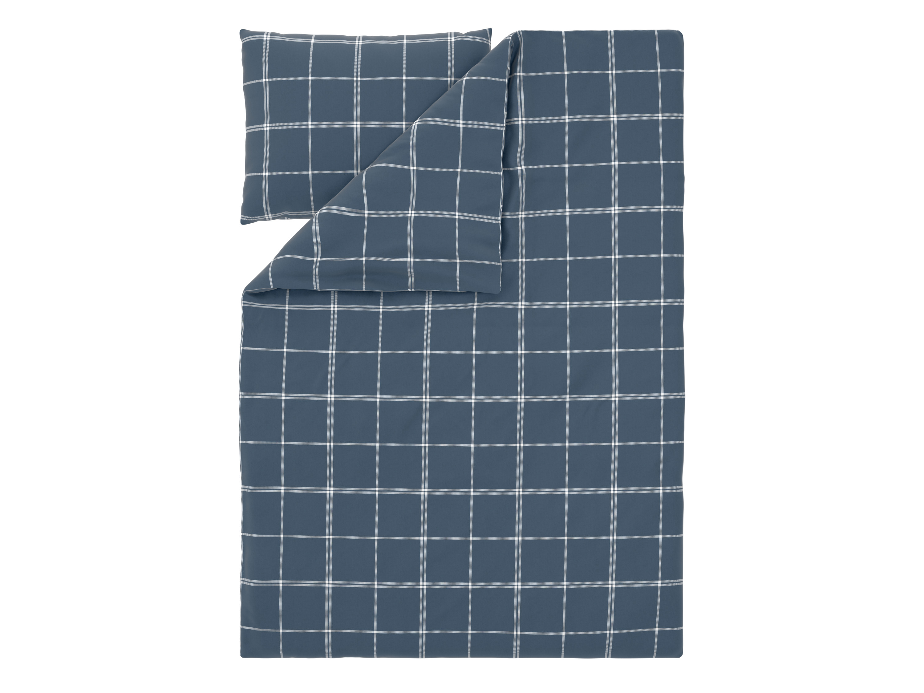 Livarno® Ložní povlečení z jemného flanelu, 140 x 200 cm, 70 x 90 cm (modrá)