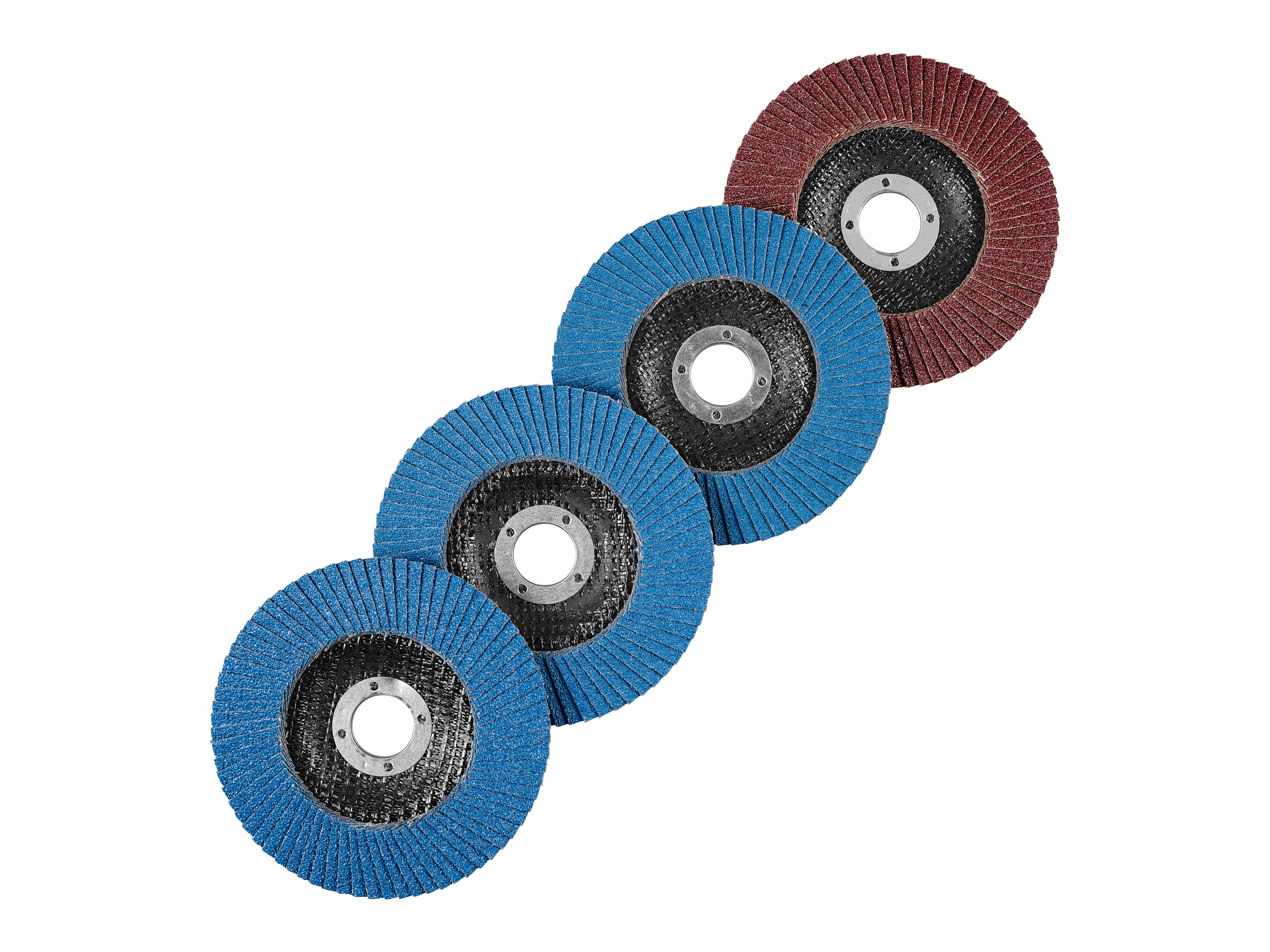 Parkside® Příslušenství k úhlové brusce, Ø 125 mm (vějířové brusné kotouče, 4dílná sada)